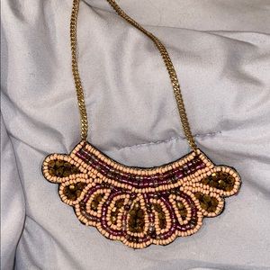 TOPSHOP Beaded pink necklace